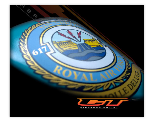 Custom Airbrush Harness racing / trotting helmet with airbrushed horses racing out of water and disney stars to the side.