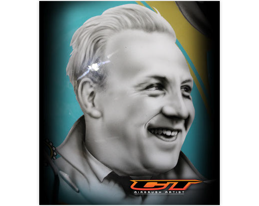 Custom Airbrush Harness racing / trotting helmet with airbrushed horses racing out of water and disney stars to the side.