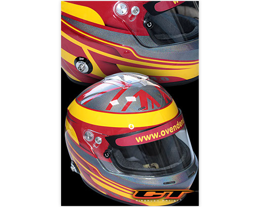 Custom Airbrush Harness racing / trotting helmet with airbrushed horses racing out of water and disney stars to the side.